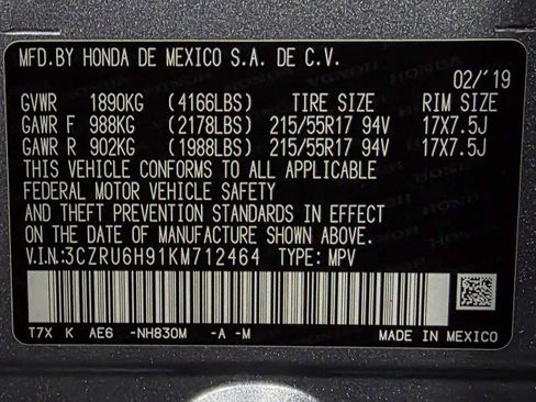 Used 2019 Honda HR-V Touring image 41