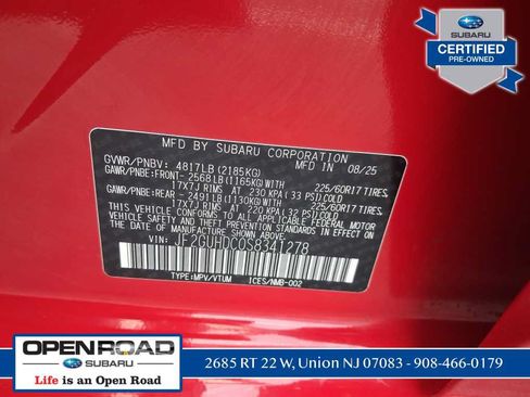 Certified 2025 Subaru Crosstrek 2.5i Premium w/ Convenience Package #2 AWD/4WD image 38