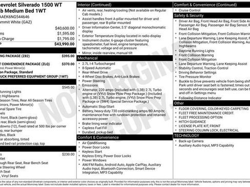Used 2022 Chevrolet Silverado 1500 W/T w/ Trailering Package RWD image 2