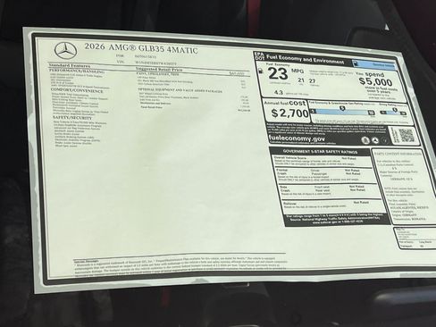 New 2026 Mercedes-Benz GLB 35 AMG 4MATIC image 56