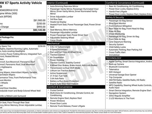 Certified 2024 BMW X7 xDrive40i AWD/4WD image 4