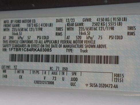 Used 2024 Ford Transit 250 148 Medium Roof w/ Interior Upgrade Package RWD image 46