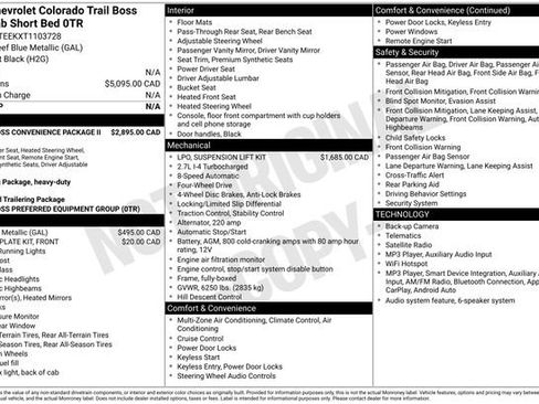 Used 2026 Chevrolet Colorado Trail Boss AWD/4WD image 23