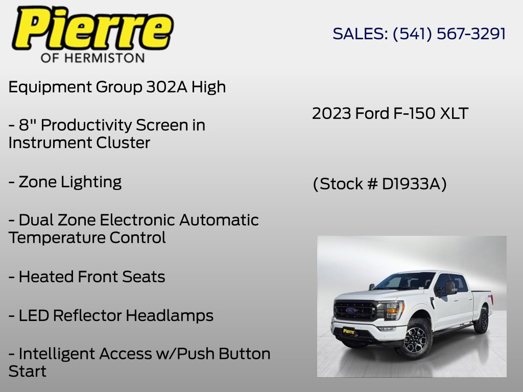 Used 2023 Ford F150 XLT w/ Equipment Group 302A High AWD/4WD image 12