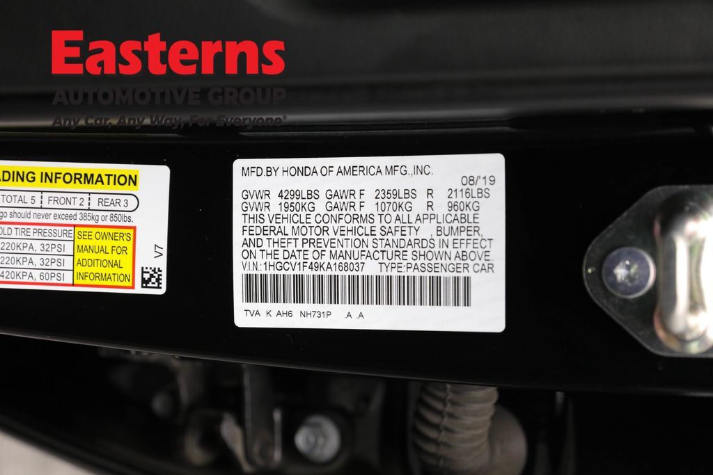 Used 2019 Honda Accord EX image 36