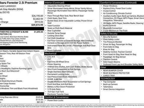 Used 2018 Subaru Forester 2.5i Premium image 40