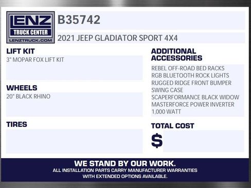 Used 2021 Jeep Gladiator Sport AWD/4WD image 51