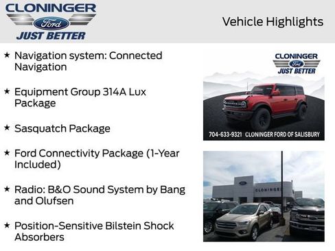 New 2026 Ford Bronco Outer Banks w/ Sasquatch Package AWD/4WD image 9