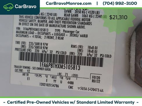 Used 2021 Ford Mustang Premium RWD image 46