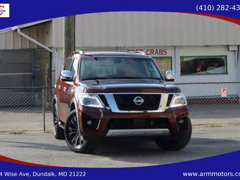 Used 2017 Nissan Armada Platinum w/ Captain Seat Package AWD/4WD image 1