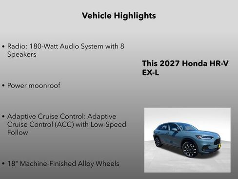 New 2027 Honda HR-V EX-L image 5