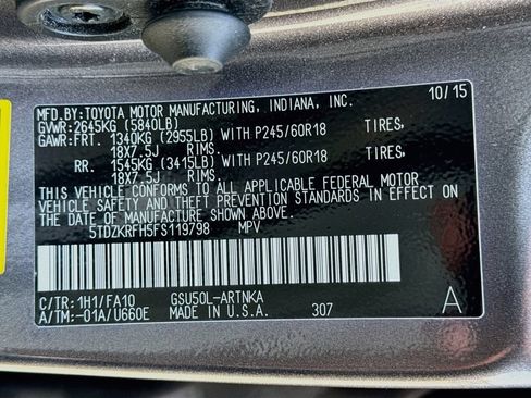 Used 2015 Toyota Highlander Plus FWD image 39