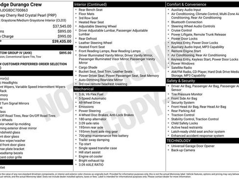 Used 2013 Dodge Durango Crew w/ Trailer Tow Group IV AWD/4WD image 44