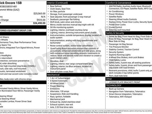 Used 2016 Buick Encore AWD image 14