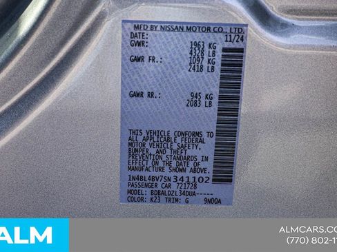 Certified 2025 Nissan Altima 2.5 S FWD image 56