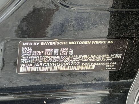 Used 2017 BMW 530i RWD image 26