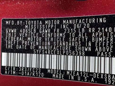 Used 2020 Toyota Corolla SE FWD image 32