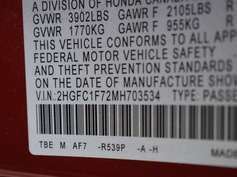 Used 2021 Honda Civic EX-L image 14