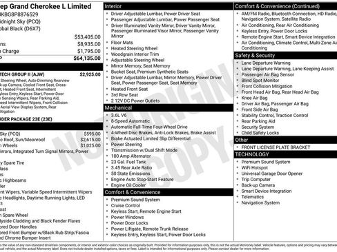 Used 2023 Jeep Grand Cherokee L Limited w/ Luxury Tech Group II AWD/4WD image 4