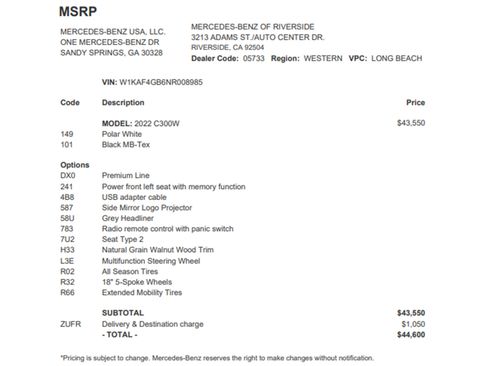 Certified 2022 Mercedes-Benz C 300 Sedan image 26