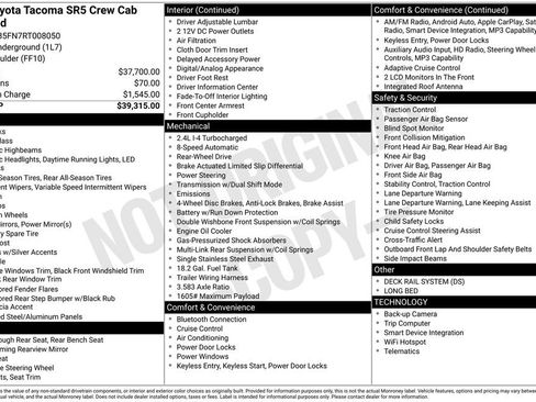 Used 2024 Toyota Tacoma SR5 RWD image 5