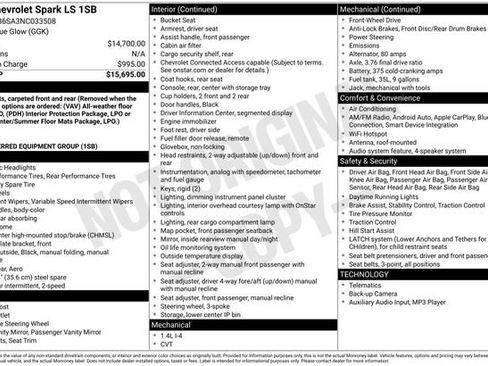 Used 2022 Chevrolet Spark LS image 14