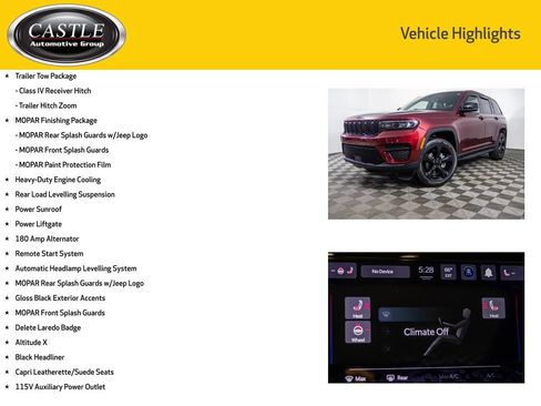 Used 2024 Jeep Grand Cherokee Altitude AWD/4WD image 8