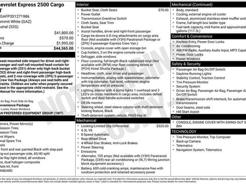 Certified 2025 Chevrolet Express 2500 RWD image 24