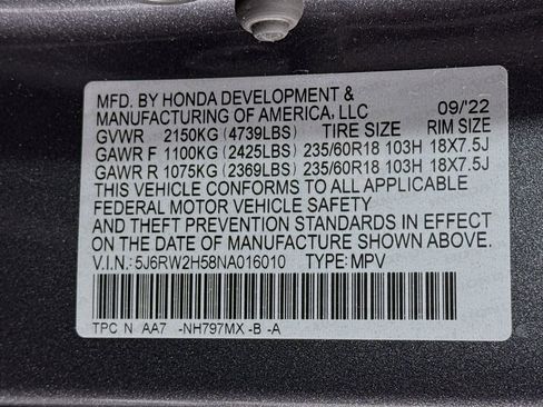 Certified 2022 Honda CR-V EX image 30