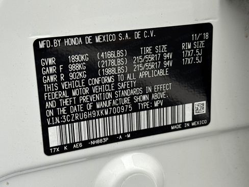 Used 2019 Honda HR-V Touring image 22