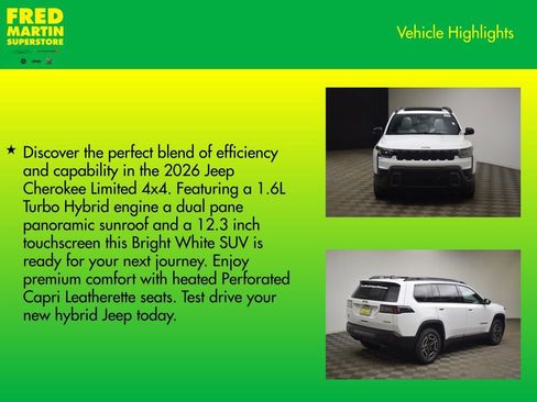 New 2026 Jeep Cherokee Limited image 8