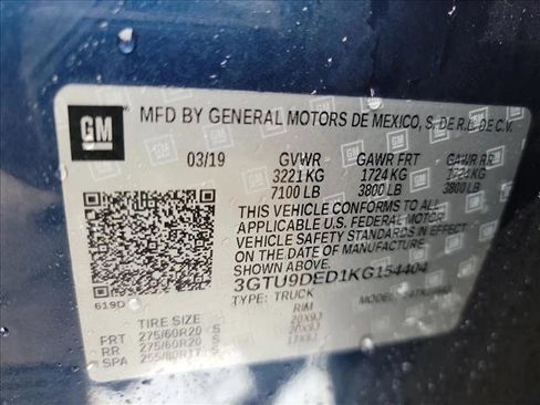 Used 2019 GMC Sierra 1500 SLT AWD/4WD image 20