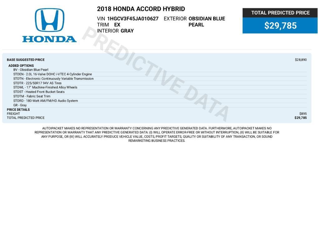 Used 2018 Honda Accord EX image 2