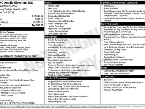 Used 2024 GMC Acadia Elevation FWD image 6