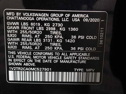 Used 2021 Volkswagen Atlas SEL Premium AWD/4WD image 29