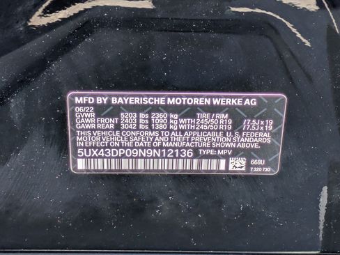 Used 2022 BMW X3 sDrive30i w/ Convenience Package RWD image 35
