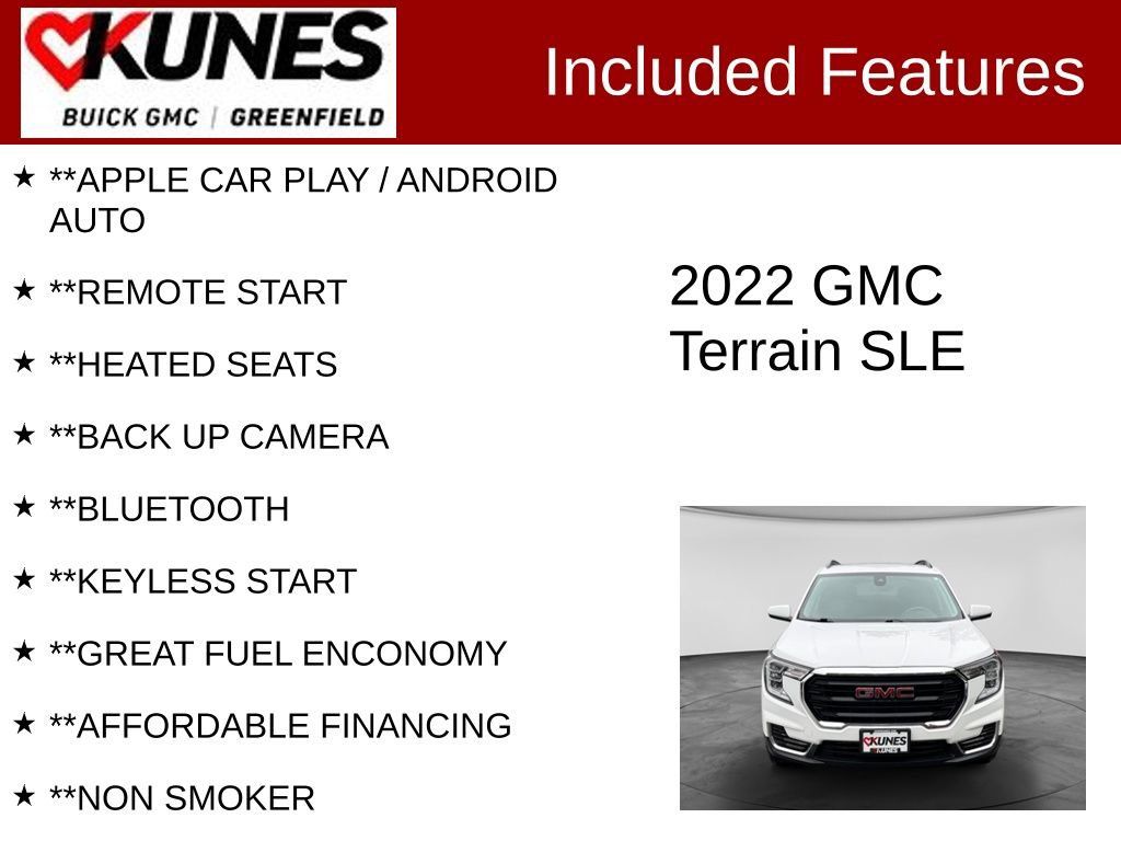Used 2022 GMC Terrain SLE w/ Driver Convenience Package AWD/4WD image 2
