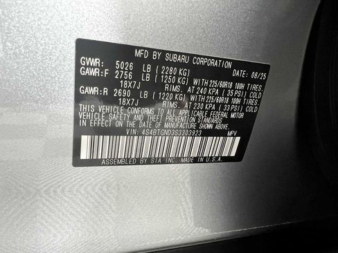 Used 2025 Subaru Outback Limited XT w/ Tech Package 2 AWD/4WD image 33