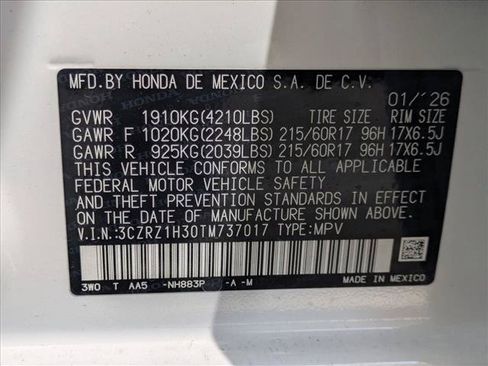 New 2026 Honda HR-V LX image 17