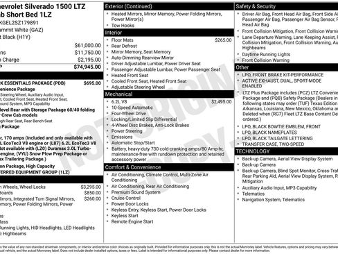 Used 2025 Chevrolet Silverado 1500 LTZ w/ LPO, Dark Essentials Package AWD/4WD image 1