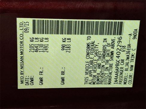 Used 2016 Nissan Maxima 3.5 SV image 27