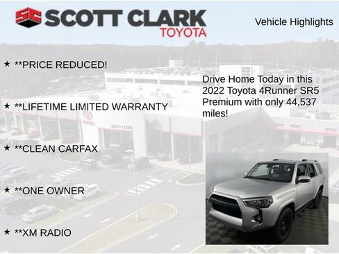 Used 2022 Toyota 4Runner SR5 Premium w/ Moonroof Package AWD/4WD image 12