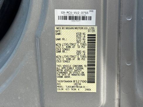 Used 2019 Nissan NV 3500 S image 27