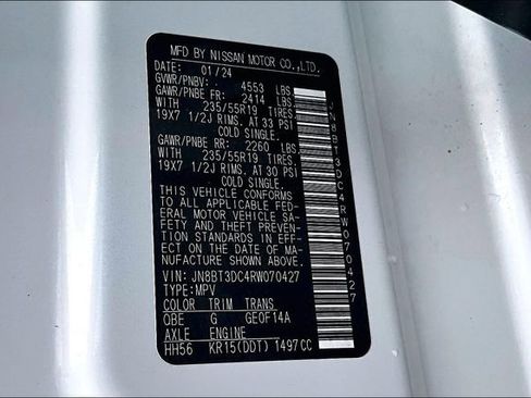 Certified 2024 Nissan Rogue Platinum w/ Platinum Premium Package FWD image 16