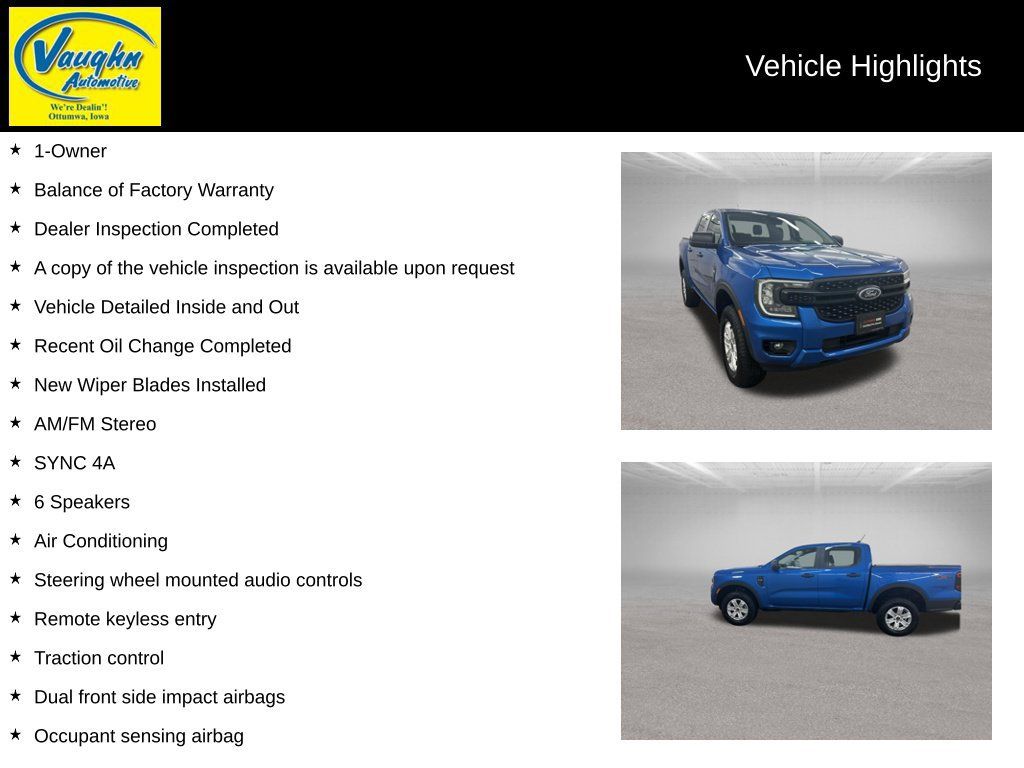 Used 2024 Ford Ranger XL AWD/4WD image 2
