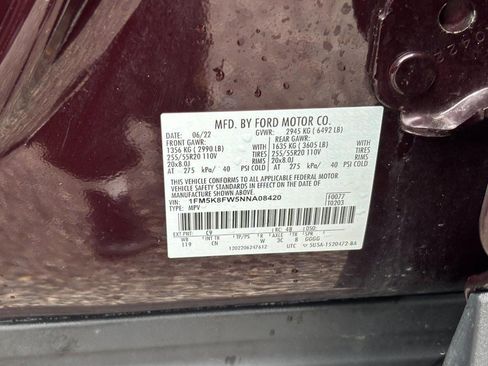 Used 2022 Ford Explorer Limited w/ Hybrid Equipment Group 310A image 26