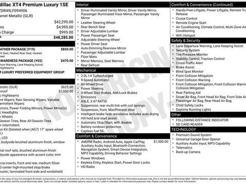 Used 2020 Cadillac XT4 Premium Luxury w/ Cold Weather Package image 12