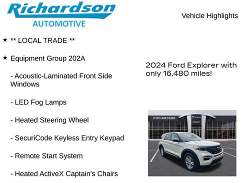 Used 2024 Ford Explorer XLT w/ Equipment Group 202A AWD/4WD image 11