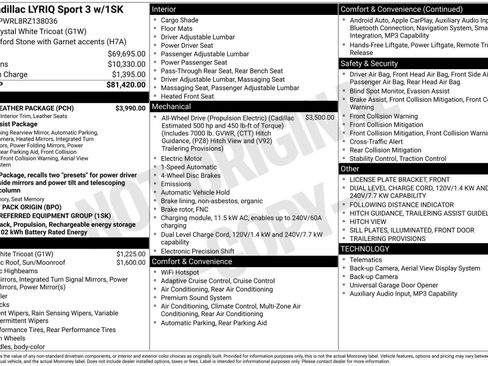 Used 2024 Cadillac Lyriq Sport w/ Nappa Leather Package image 44