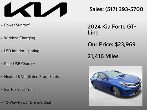 Used 2024 Kia Forte GT-Line w/ GT-Line Premium Package FWD image 17